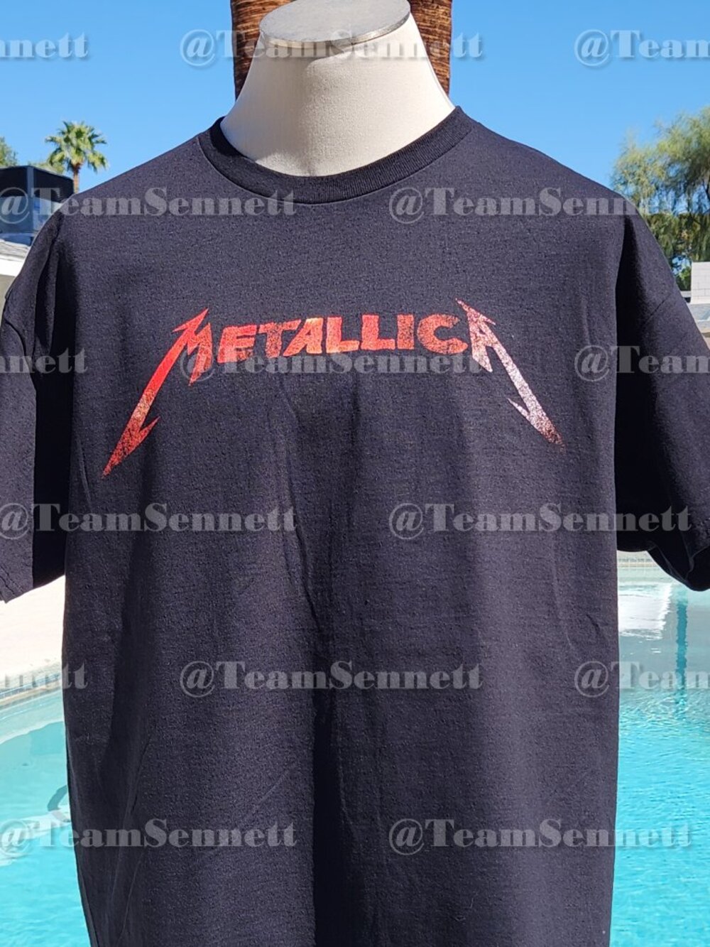 Metallica Sphere Shirt / Life Burns Faster Red Logo / Las Vegas 2026 / 27